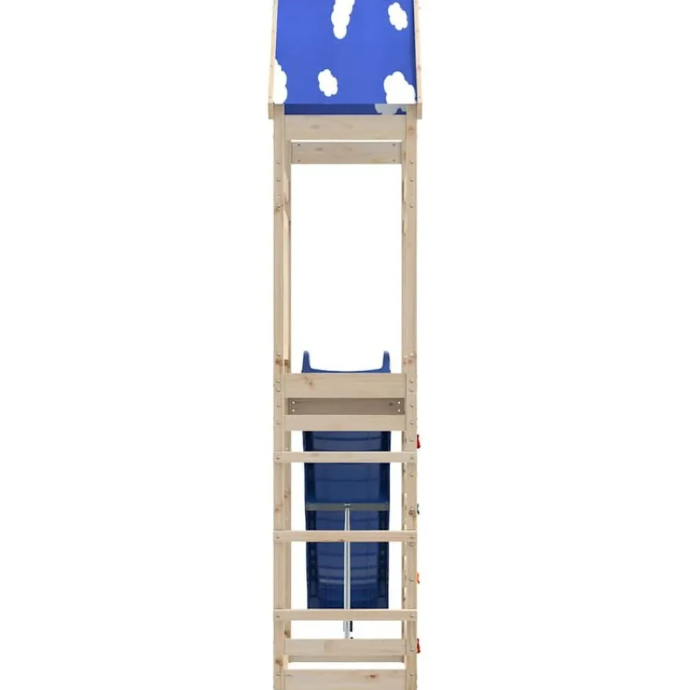 vidaXL Parque infantil de exterior de madera maciza de pino New