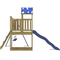 vidaXL Estructuras Para Juegos Al Aire Libre-Parque infantil de exterior madera de pino impregnada