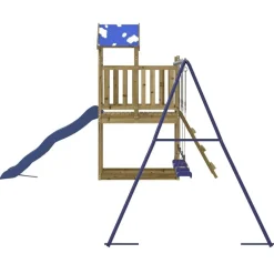 vidaXL Estructuras Para Juegos Al Aire Libre-Parque infantil de exterior madera de pino impregnada