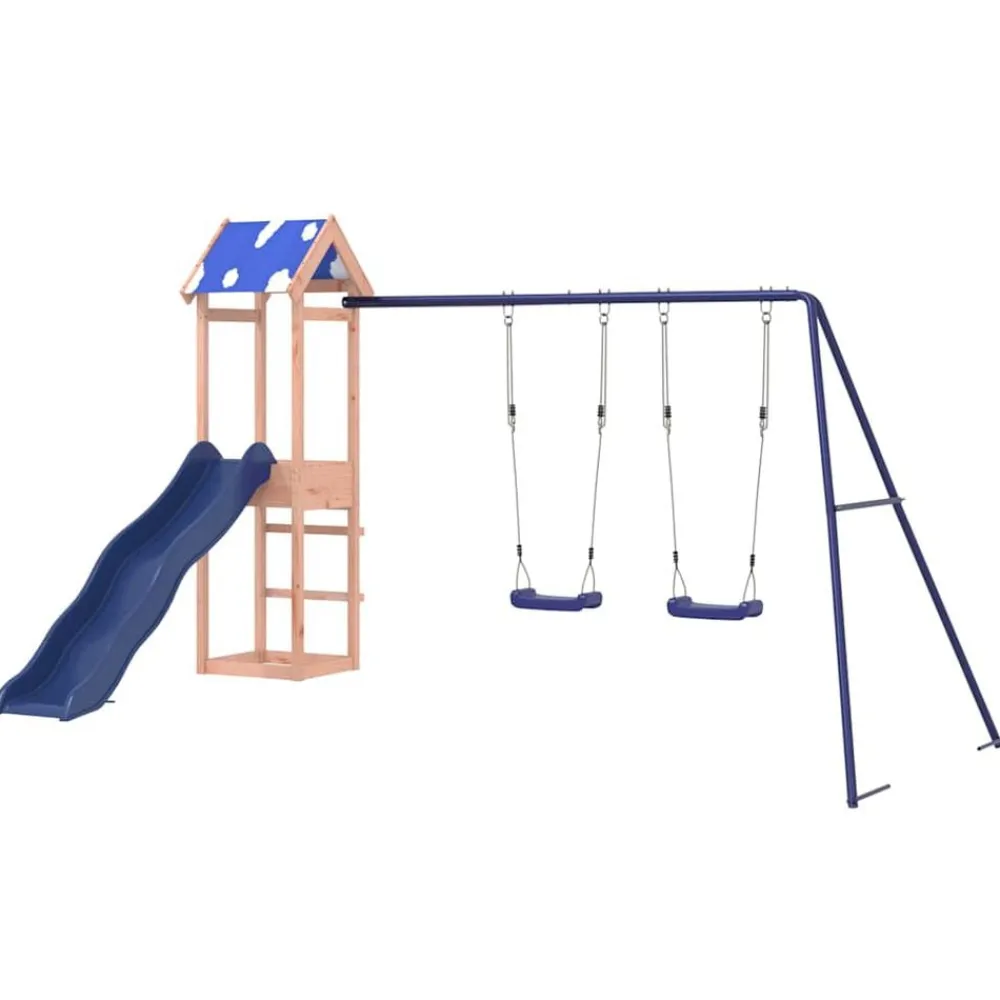 vidaXL Parque infantil de exterior madera maciza de abeto Douglas Discount