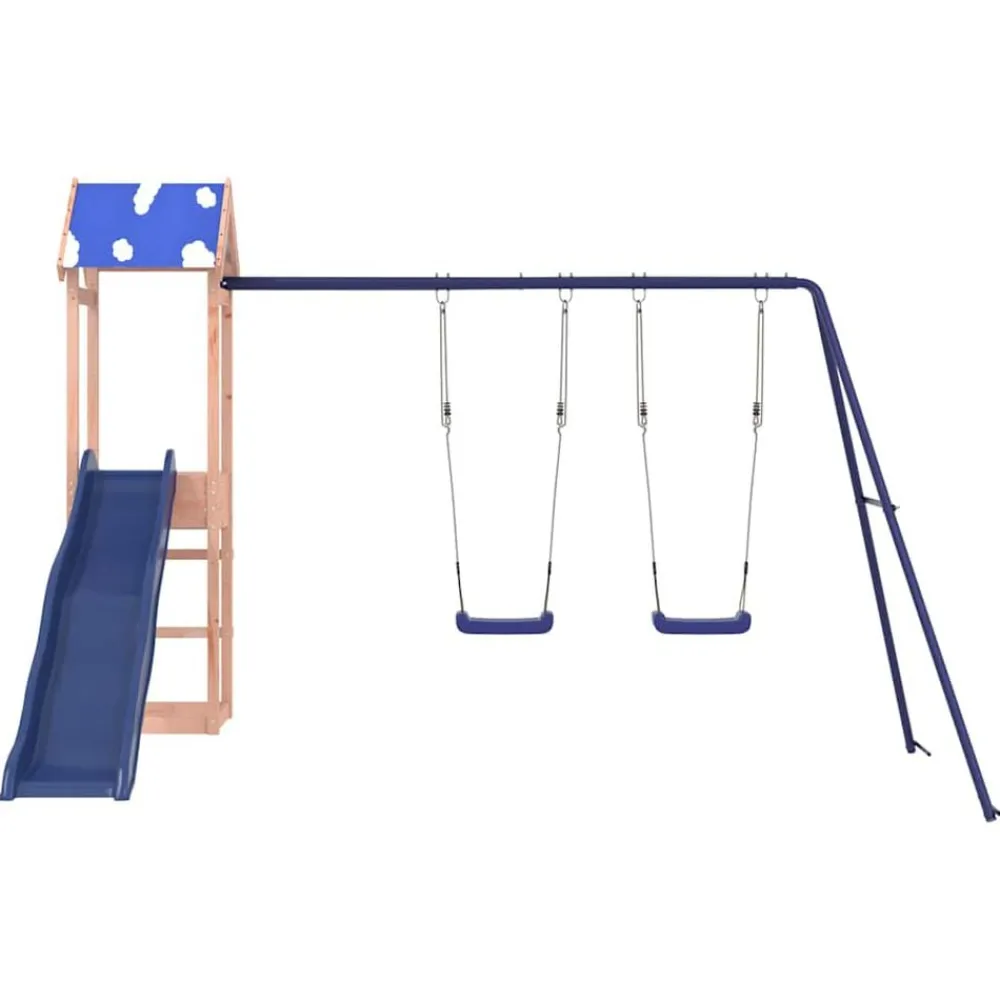 vidaXL Parque infantil de exterior madera maciza de abeto Douglas Discount