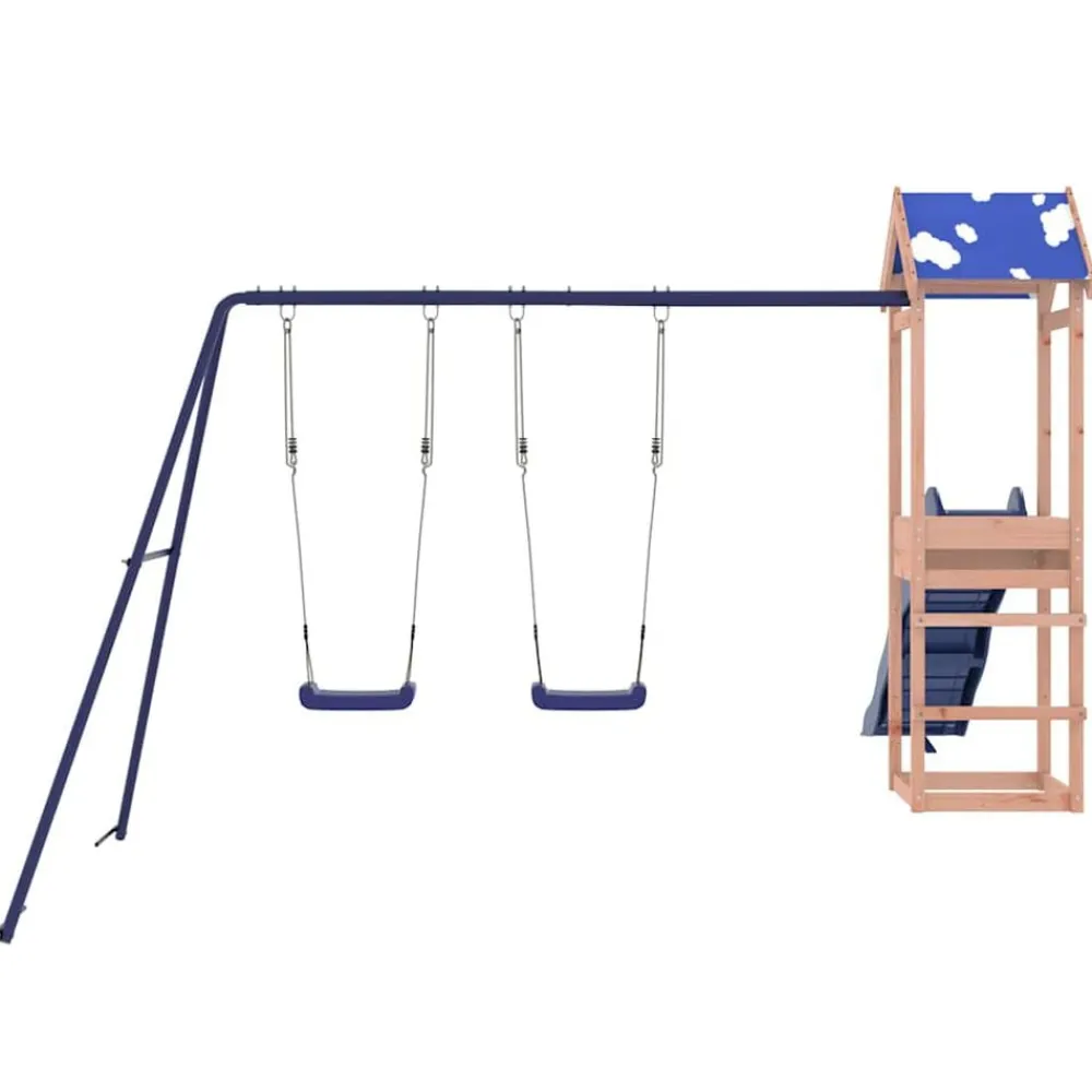 vidaXL Parque infantil de exterior madera maciza de abeto Douglas Discount