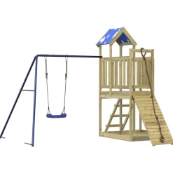 vidaXL Estructuras Para Juegos Al Aire Libre-Parque infantil de exterior madera de pino impregnada