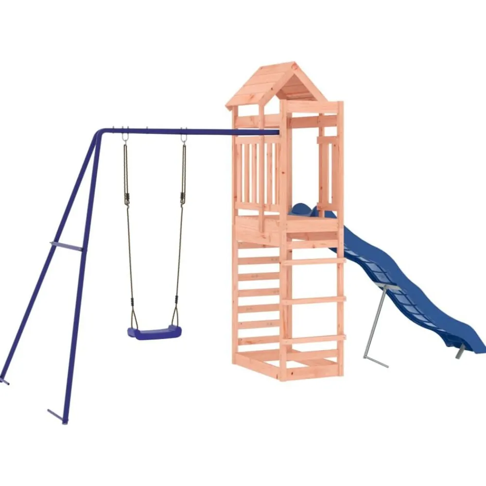 vidaXL Parque infantil de exterior madera maciza Douglas