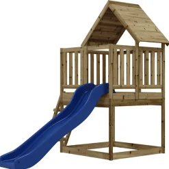 vidaXL Estructuras Para Juegos Al Aire Libre-Parque infantil de exterior madera de pino impregnada