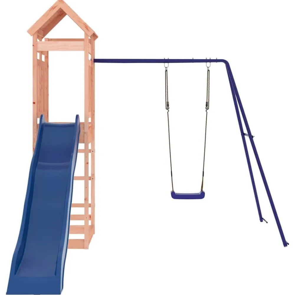 vidaXL Estructuras Para Juegos Al Aire Libre-Parque infantil de exterior madera maciza Douglas