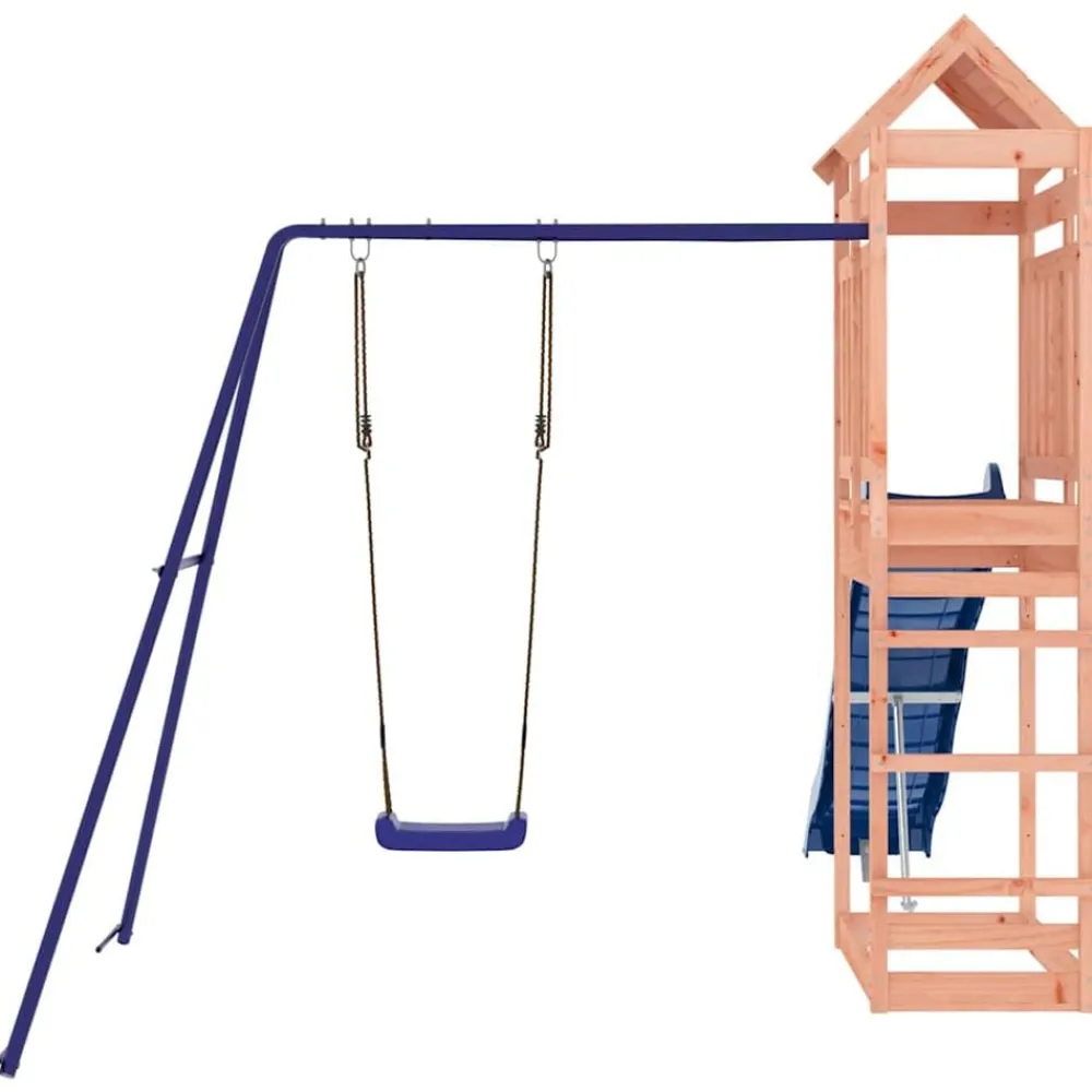 vidaXL Estructuras Para Juegos Al Aire Libre-Parque infantil de exterior madera maciza Douglas