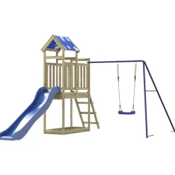 vidaXL Estructuras Para Juegos Al Aire Libre-Parque infantil de exterior madera de pino impregnada