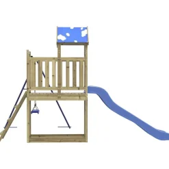 vidaXL Estructuras Para Juegos Al Aire Libre-Parque infantil de exterior madera de pino impregnada