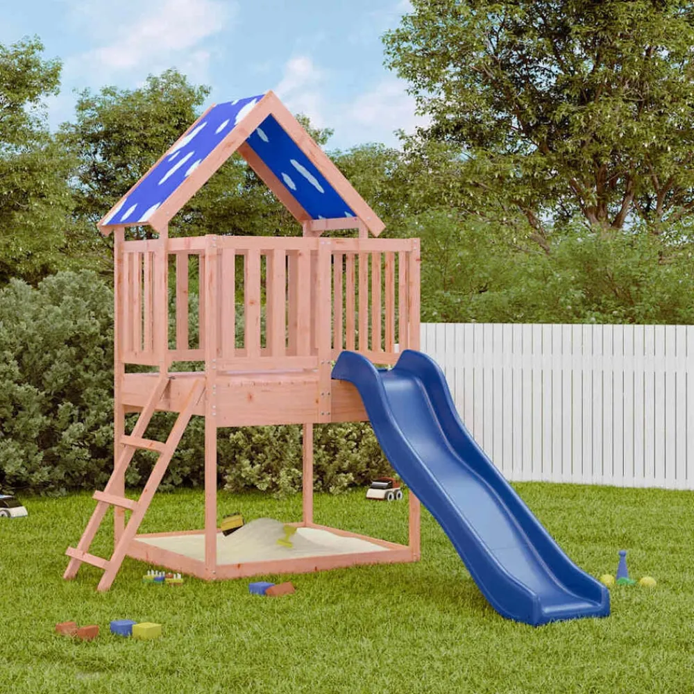 vidaXL Estructuras Para Juegos Al Aire Libre-Parque infantil de exterior madera maciza Douglas3156935