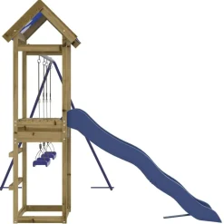 vidaXL Estructuras Para Juegos Al Aire Libre-Parque infantil de exterior madera de pino impregnada