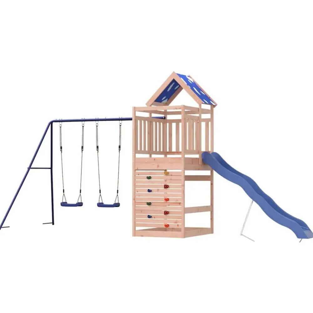 vidaXL Estructuras Para Juegos Al Aire Libre-Parque infantil de exterior madera maciza Douglas3156935