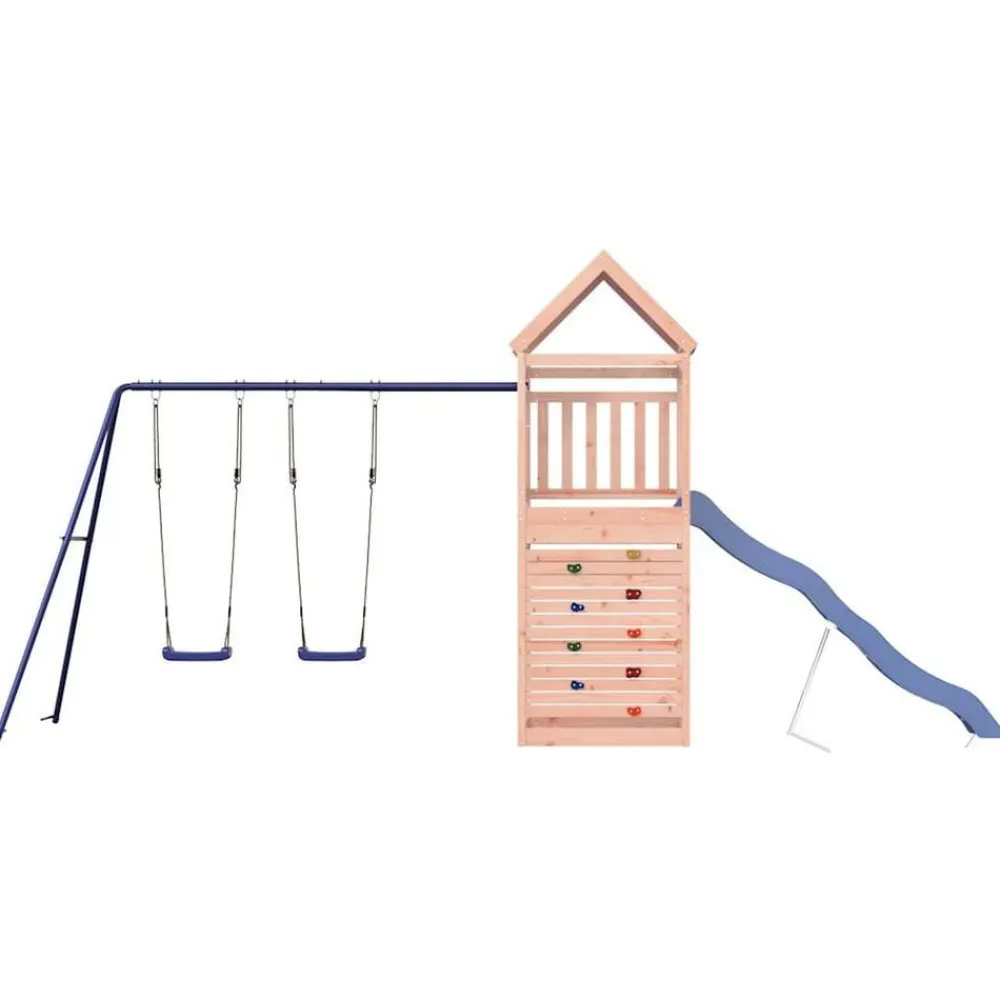vidaXL Estructuras Para Juegos Al Aire Libre-Parque infantil de exterior madera maciza Douglas3156935