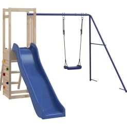 vidaXL Estructuras Para Juegos Al Aire Libre-Parque infantil de exterior madera maciza de pino
