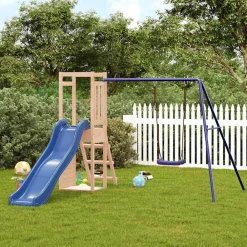 vidaXL Estructuras Para Juegos Al Aire Libre-Parque infantil de exterior madera maciza de pino