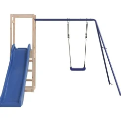 vidaXL Estructuras Para Juegos Al Aire Libre-Parque infantil de exterior madera maciza de pino