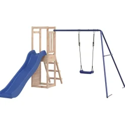 vidaXL Estructuras Para Juegos Al Aire Libre-Parque infantil de exterior madera maciza de pino