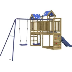 vidaXL Parque infantil de exterior madera de pino impregnada Discount