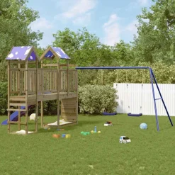 vidaXL Parque infantil de exterior madera de pino impregnada Discount