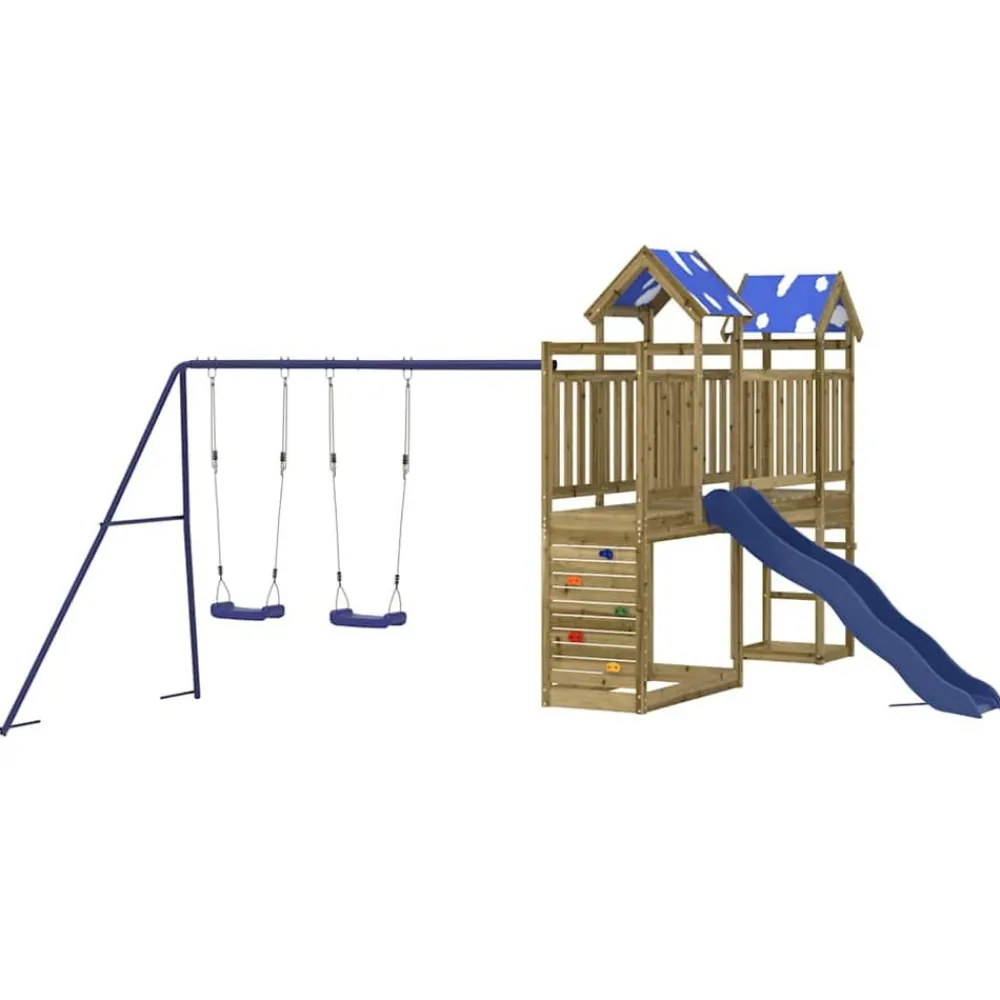 vidaXL Parque infantil de exterior madera de pino impregnada Discount