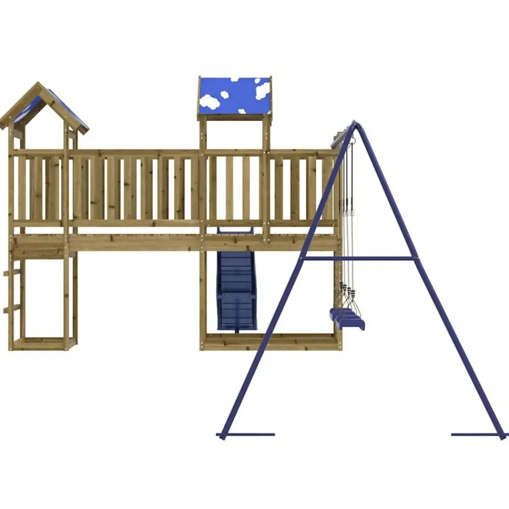 vidaXL Parque infantil de exterior madera de pino impregnada Discount