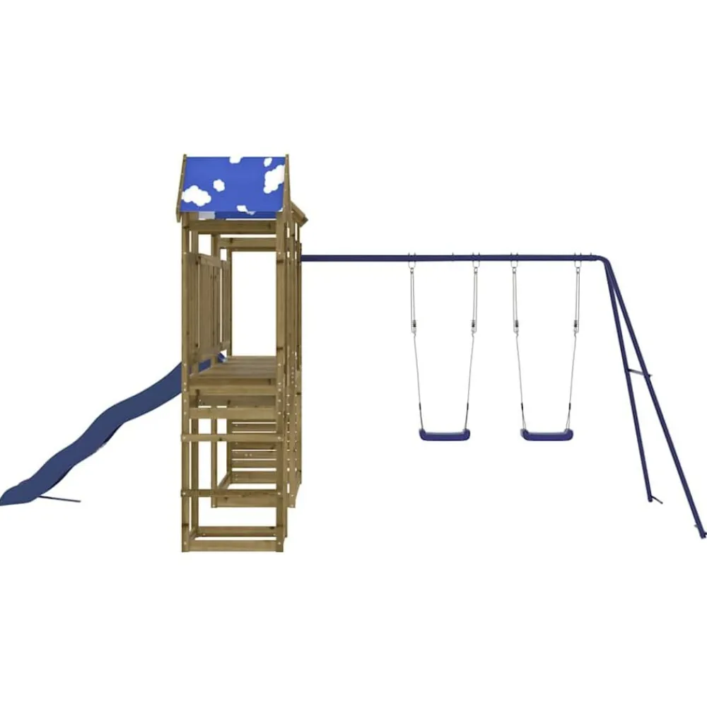 vidaXL Parque infantil de exterior madera de pino impregnada Discount