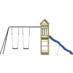 vidaXL Parque infantil de exterior madera de pino impregnada Discount