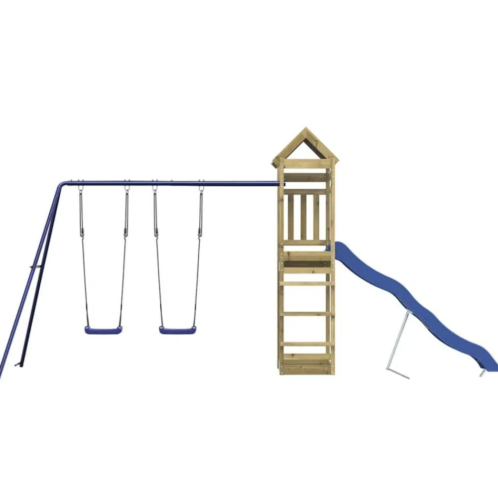 vidaXL Parque infantil de exterior madera de pino impregnada Discount