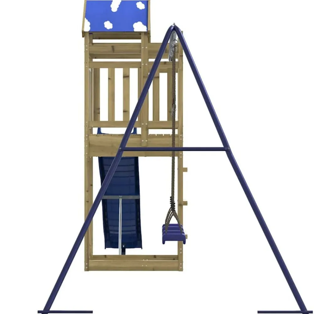 vidaXL Parque infantil de exterior madera de pino impregnada Discount