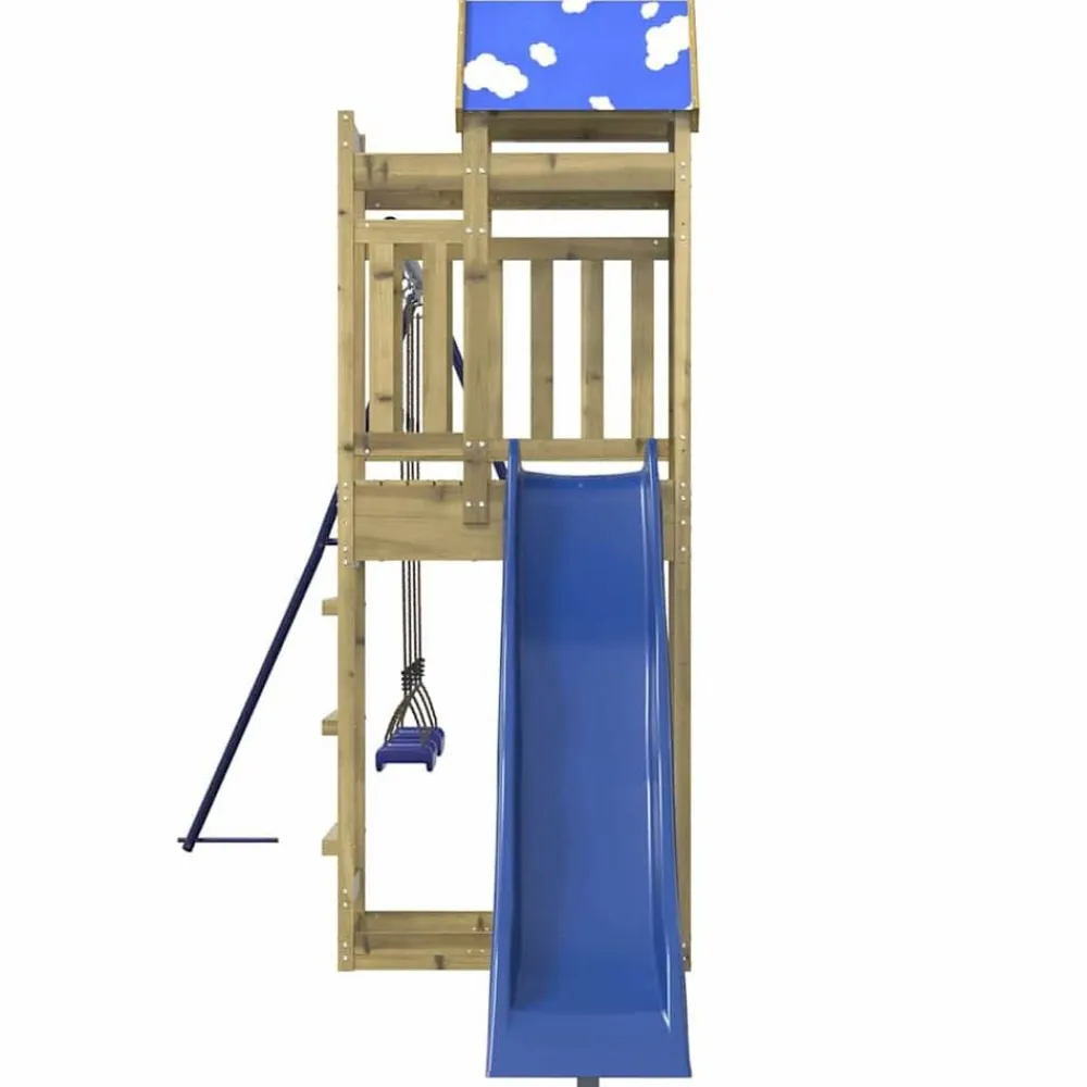 vidaXL Parque infantil de exterior madera de pino impregnada Discount