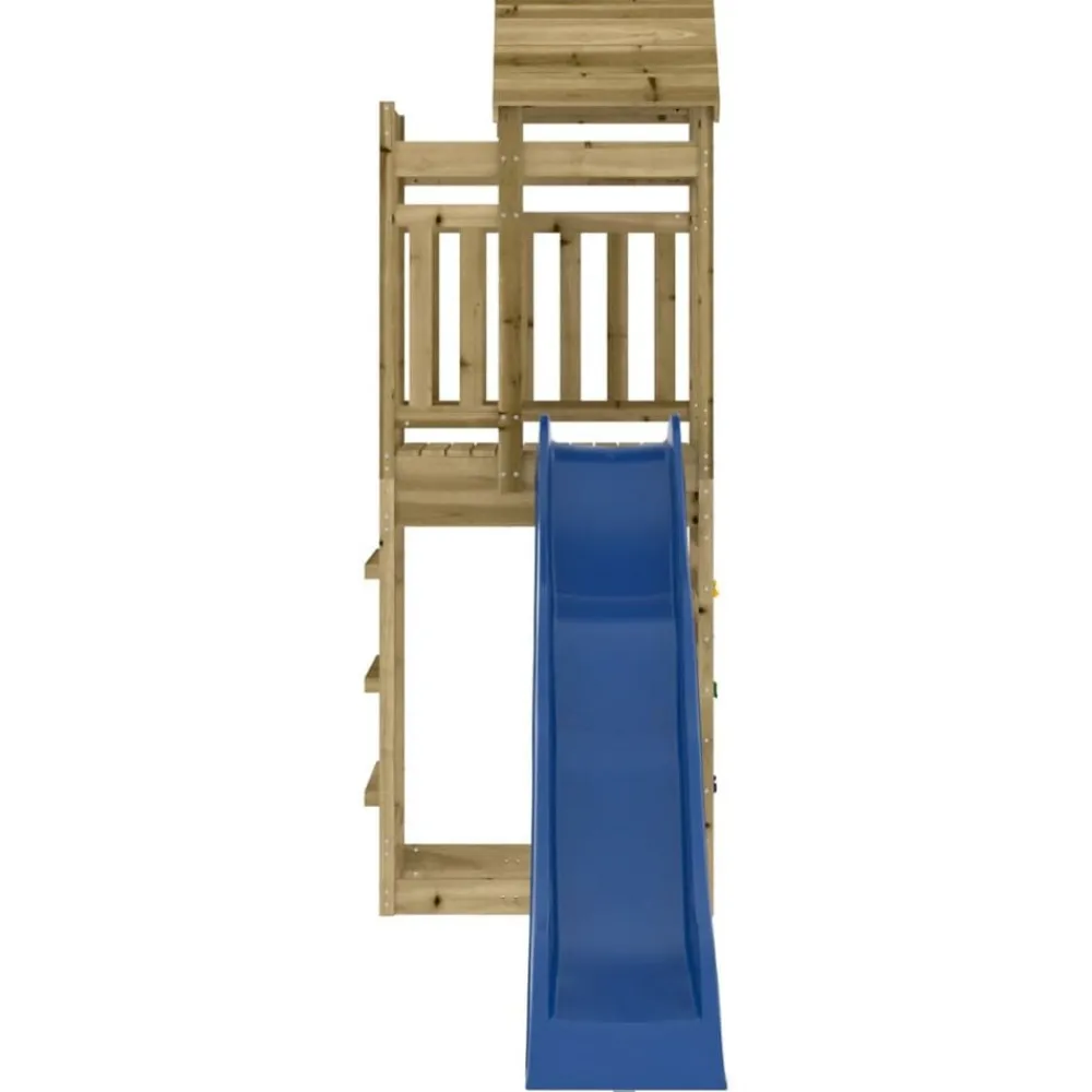 vidaXL Estructuras Para Juegos Al Aire Libre-Parque infantil de exterior madera de pino impregnada
