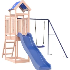 vidaXL Estructuras Para Juegos Al Aire Libre-Parque infantil de exterior madera maciza de abeto Douglas