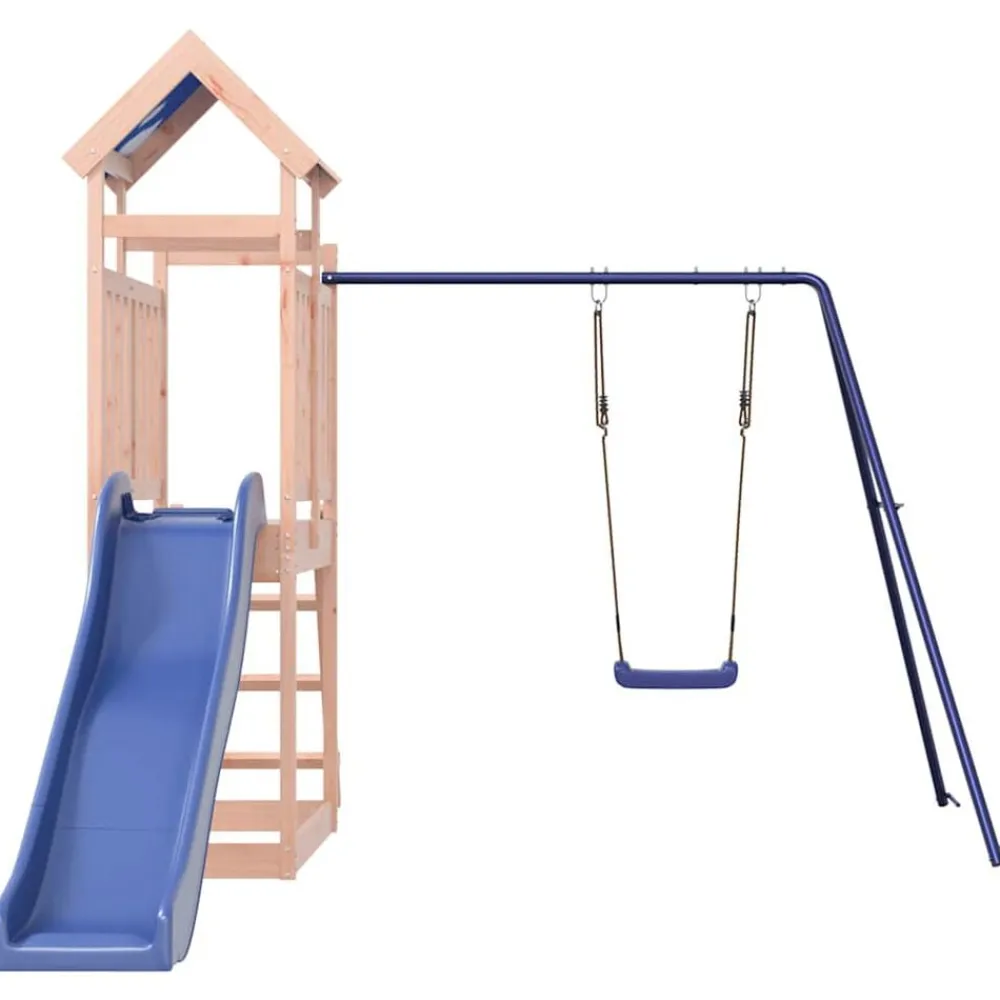 vidaXL Estructuras Para Juegos Al Aire Libre-Parque infantil de exterior madera maciza de abeto Douglas
