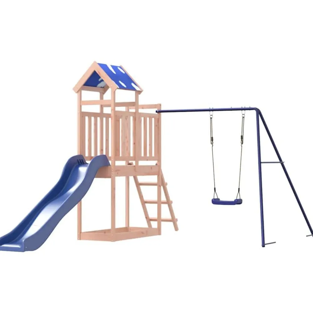vidaXL Estructuras Para Juegos Al Aire Libre-Parque infantil de exterior madera maciza de abeto Douglas