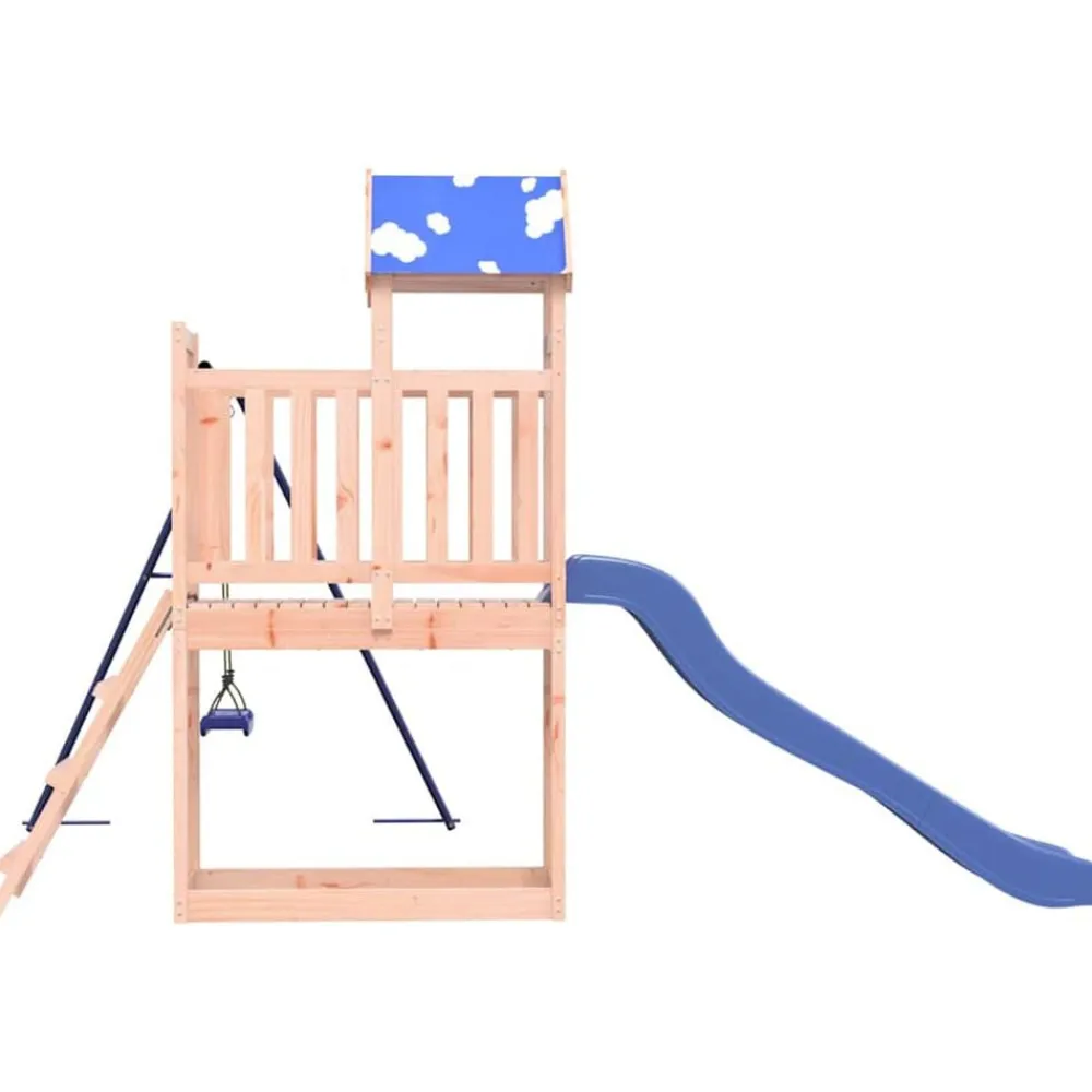 vidaXL Estructuras Para Juegos Al Aire Libre-Parque infantil de exterior madera maciza de abeto Douglas