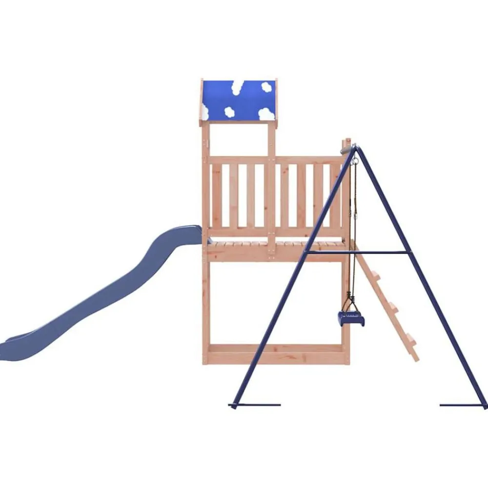 vidaXL Estructuras Para Juegos Al Aire Libre-Parque infantil de exterior madera maciza de abeto Douglas