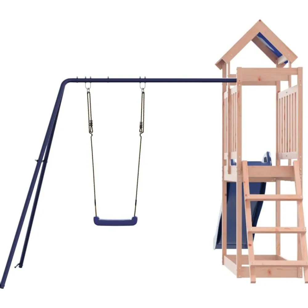 vidaXL Estructuras Para Juegos Al Aire Libre-Parque infantil de exterior madera maciza de abeto Douglas