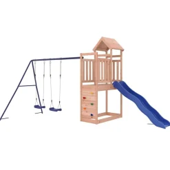 vidaXL Estructuras Para Juegos Al Aire Libre-Parque infantil de exterior madera maciza Douglas