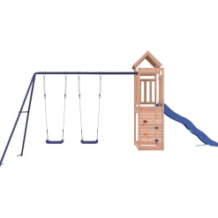vidaXL Estructuras Para Juegos Al Aire Libre-Parque infantil de exterior madera maciza Douglas