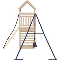 vidaXL Parque infantil de exterior de madera maciza de pino