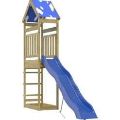 vidaXL Parque infantil de exterior madera de pino impregnada New