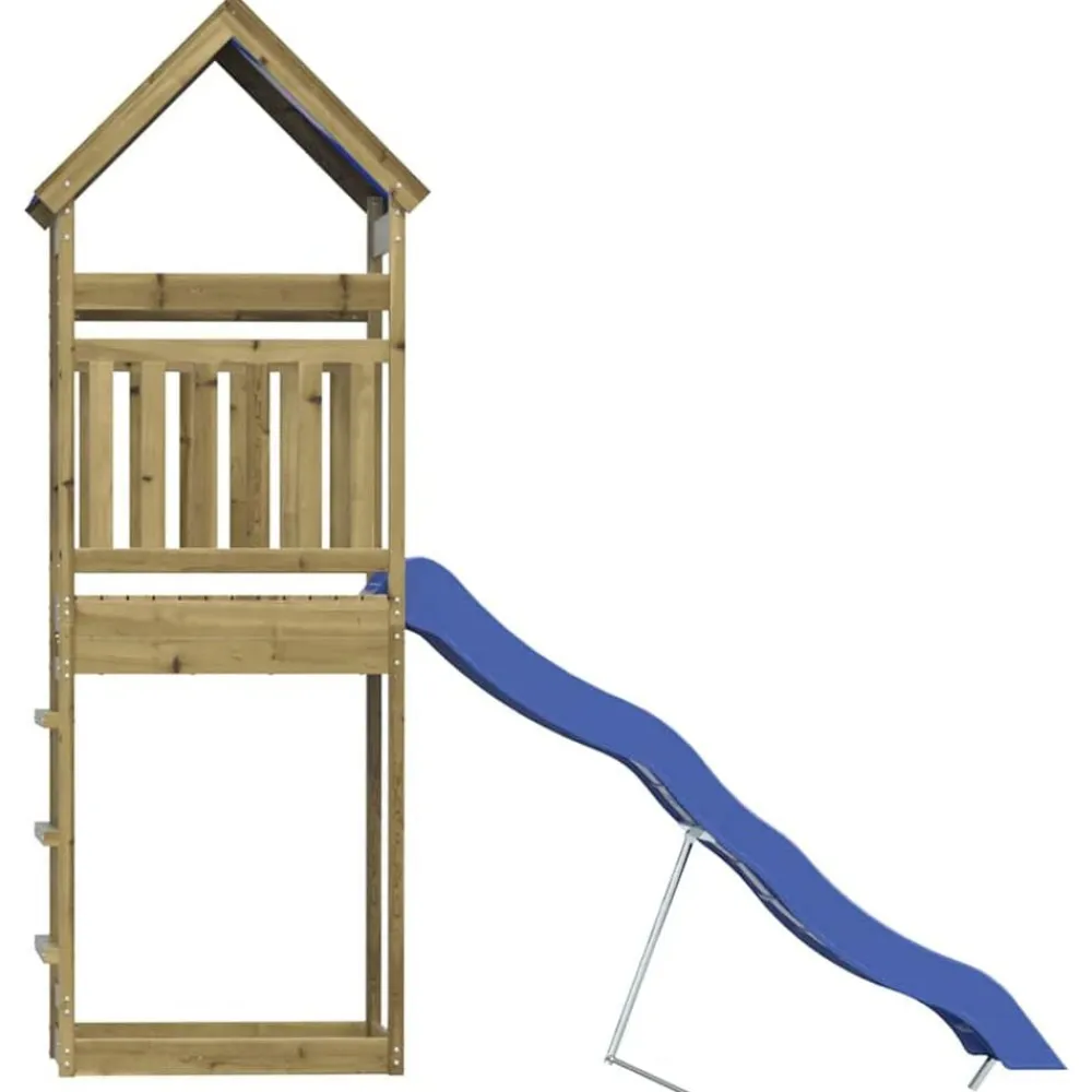 vidaXL Parque infantil de exterior madera de pino impregnada New
