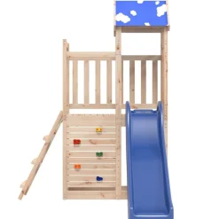 vidaXL Estructuras Para Juegos Al Aire Libre-Parque infantil de exterior de madera maciza de pino