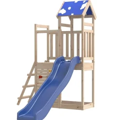 vidaXL Estructuras Para Juegos Al Aire Libre-Parque infantil de exterior de madera maciza de pino