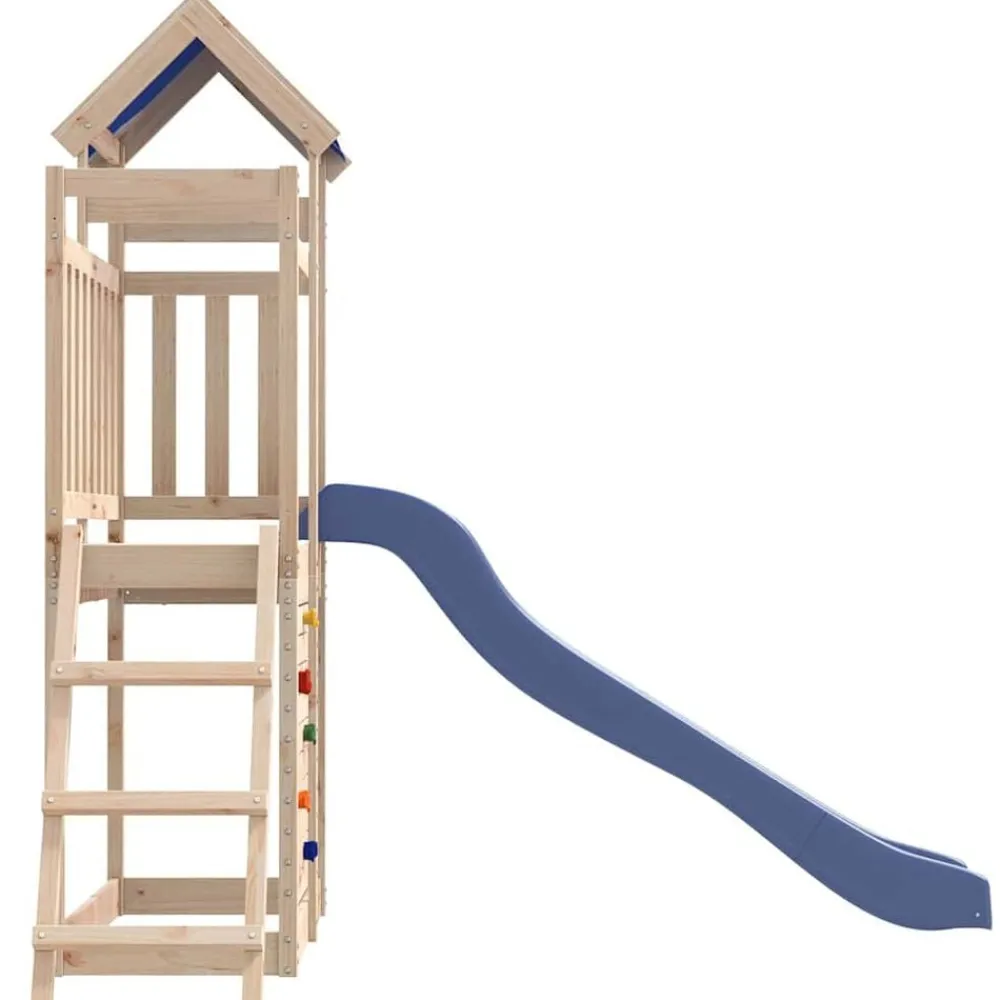 vidaXL Estructuras Para Juegos Al Aire Libre-Parque infantil de exterior de madera maciza de pino