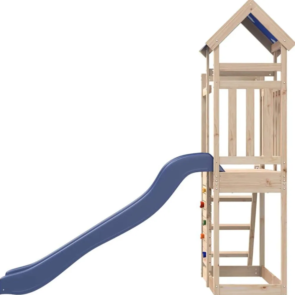 vidaXL Estructuras Para Juegos Al Aire Libre-Parque infantil de exterior de madera maciza de pino