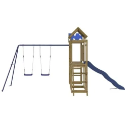 vidaXL Estructuras Para Juegos Al Aire Libre-Parque infantil de exterior madera de pino impregnada