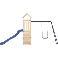 vidaXL Estructuras Para Juegos Al Aire Libre-Parque infantil de exterior madera maciza de pino