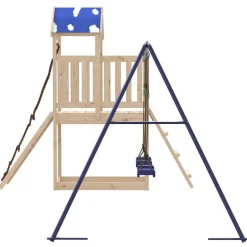 vidaXL Parque infantil de exterior de madera maciza de pino Discount