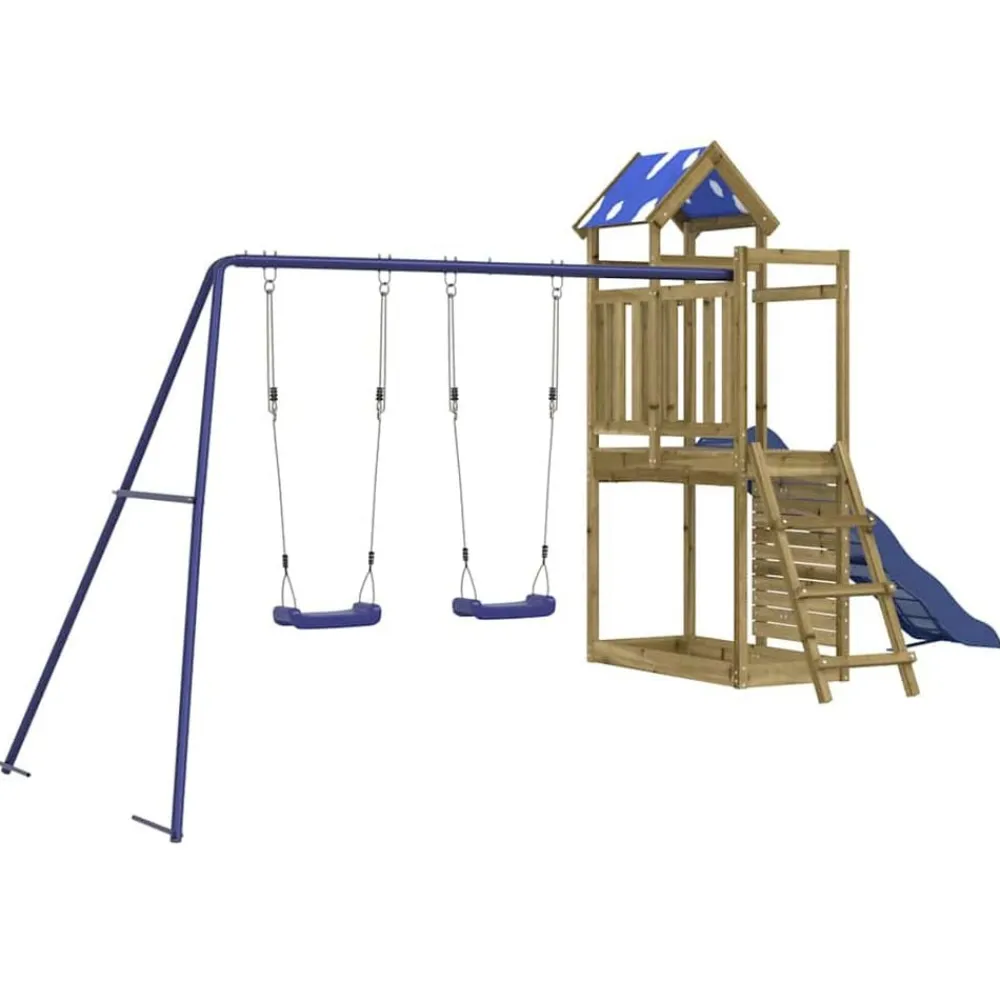 vidaXL Parque infantil de exterior madera de pino impregnada Sale
